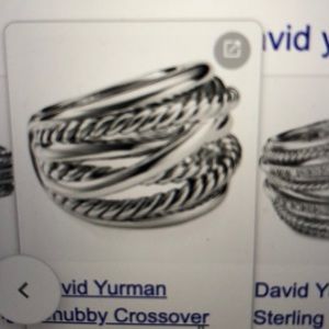 David Yurman chubby wide crossover ring